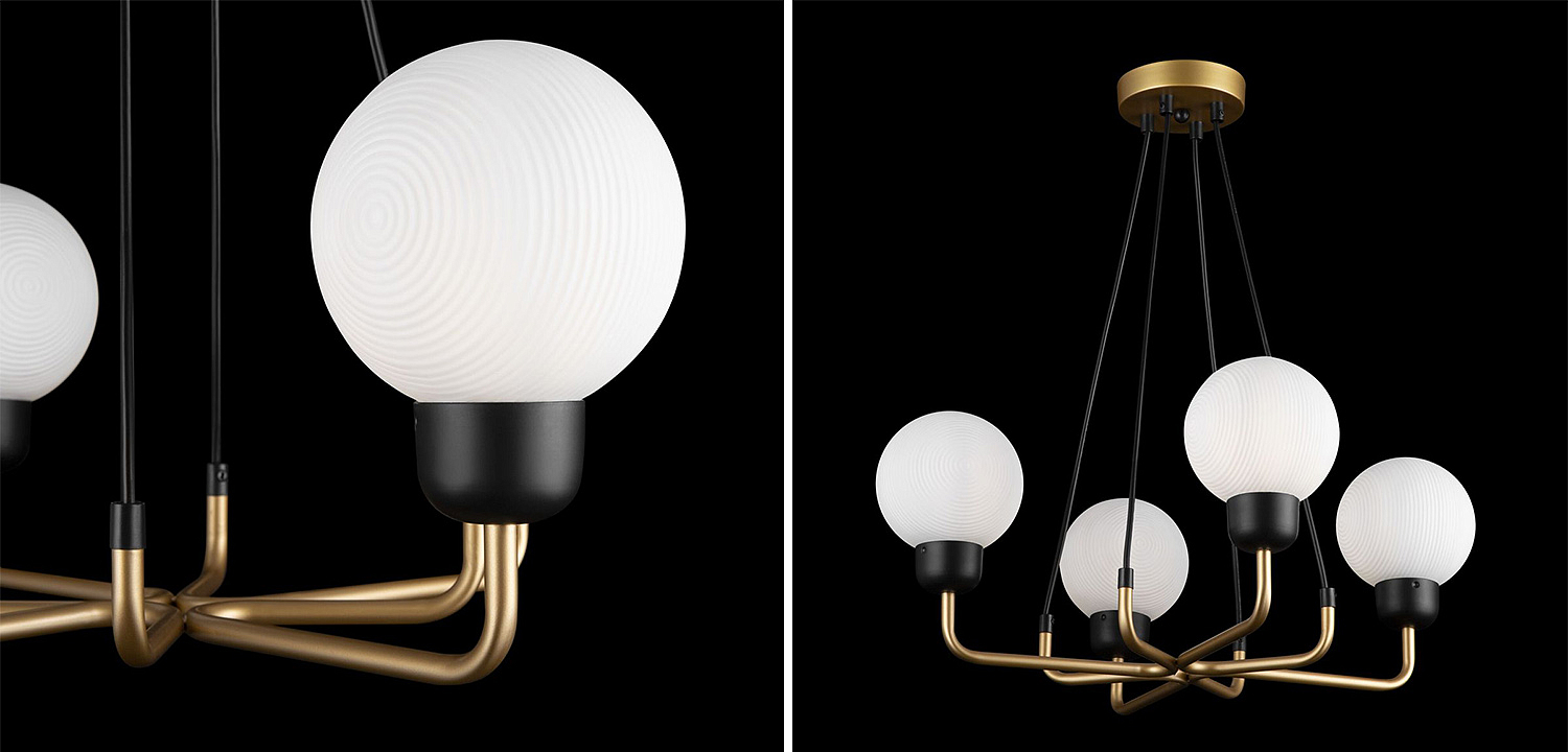 Люстра Andresa Chandelier 4 Balls Люстра Andresa Chandelier 4 Balls - Loft-Concept в Орле