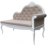 Рекомье со спинкой в стиле прованс Montmartre Provence Ottoman варинант исполнения - 3 | Loft Concept в Орле