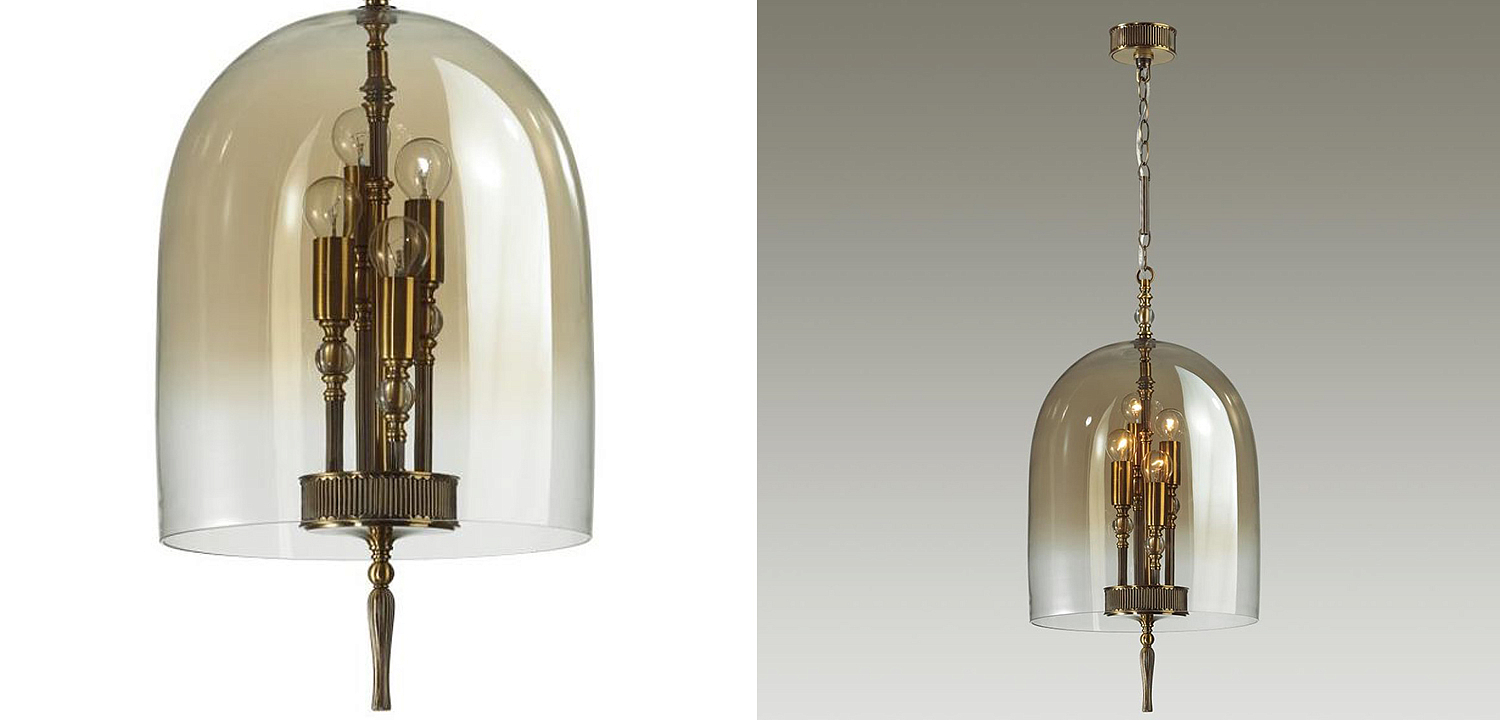 Подвесной светильник Glass Dome Bronze 32 Подвесной светильник Glass Dome Bronze 32 - Loft-Concept в Орле