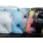 Диван в Лофт Честерфильд граффити из винтажной кожи GRAFFITI PARA Chesterfield варинант исполнения - 5 | Loft Concept в Орле