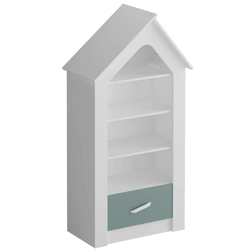 Стеллаж в детскую Tiny Town Rack Белый Зеленый шалфей Розовый Бежевый Стеллаж в детскую Tiny Town Rack Белый Зеленый шалфей Розовый Бежевый в Орле | Loft Concept