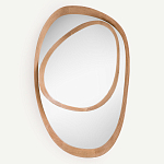 Ассиметричное зеркало в дубовой раме Infinity Symbol варинант исполнения - 1 | Loft Concept в Орле