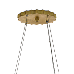 Люстра овальная в сочетании черного и золотого цвета Mesh Lighting варинант исполнения - 5 | Loft Concept в Орле