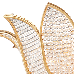 Люстра в форме тюльпана с лепестками из прозрачных стеклянных бусин Hanging Flowers варинант исполнения - 1 | Loft Concept в Орле