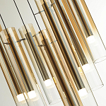 Люстра каскадная с 7-ю цилиндрическими плафонами из стекла Luminous Cylinders варинант исполнения - 5 | Loft Concept в Орле