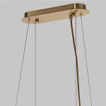 Люстра подвесная с овальными подвесками из стекла дымчатого цвета Harlow Crystal Round варинант исполнения - 6 | Loft Concept в Орле