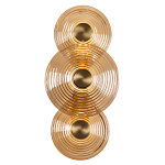 Бра со стеклянными плафонами янтарного цвета в форме дисков Savio Glass Disc варинант исполнения - 1 | Loft Concept в Орле