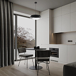 Подвесной светильник круглый черного цвета из металла  Vita Cuna варинант исполнения - 7 | Loft Concept в Орле