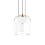 Подвесной светильник с цилиндрическим прозрачным стеклянным плафоном Grada Light варинант исполнения - 1 | Loft Concept в Орле