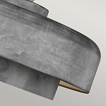 Подвесной светильник с массивным круглым стальным плафоном серого цвета в индустриальном стиле на цепи Feiss варинант исполнения - 7 | Loft Concept в Орле