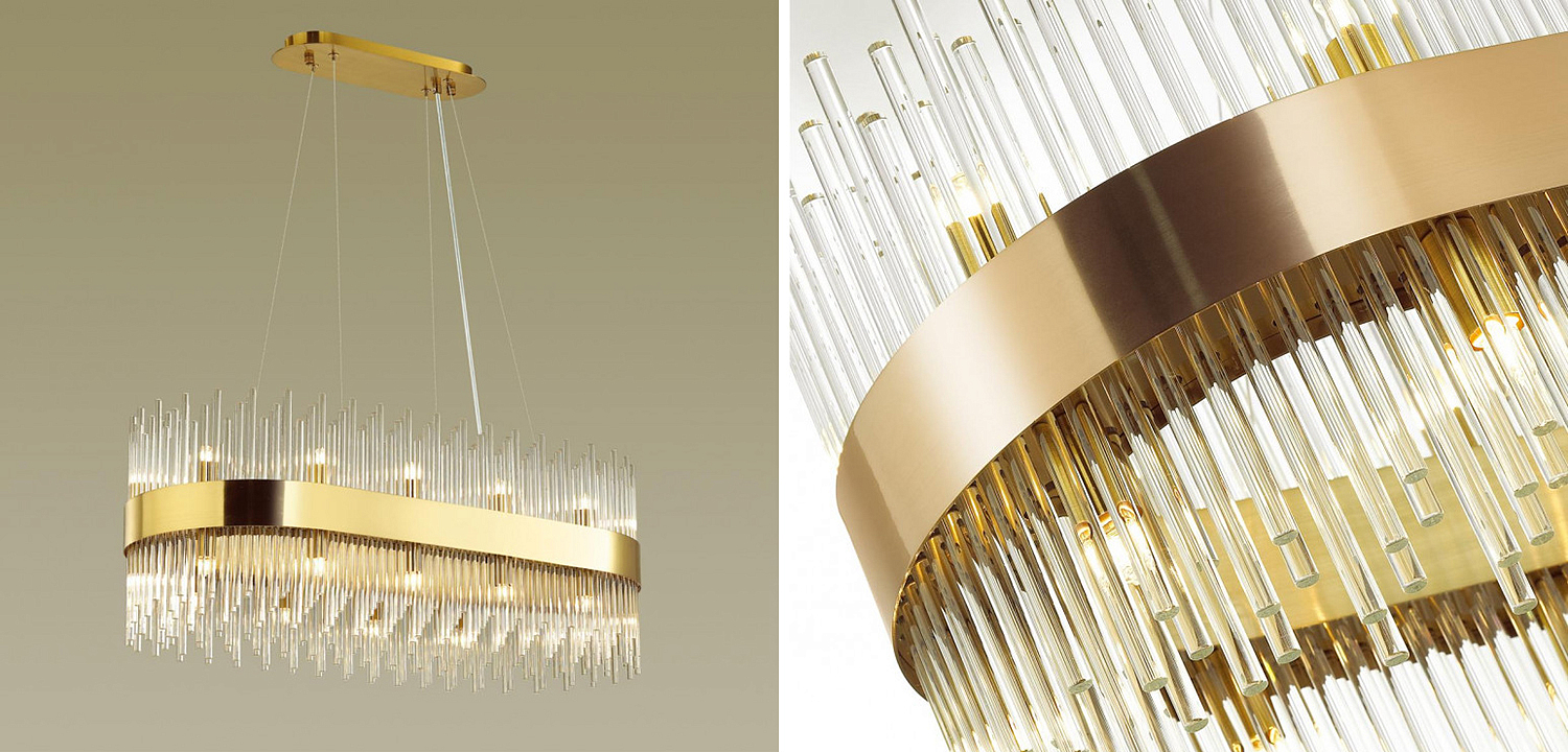 Люстра Nembus Chandelier Gold Oval Люстра Nembus Chandelier Gold Oval - Loft-Concept в Орле
