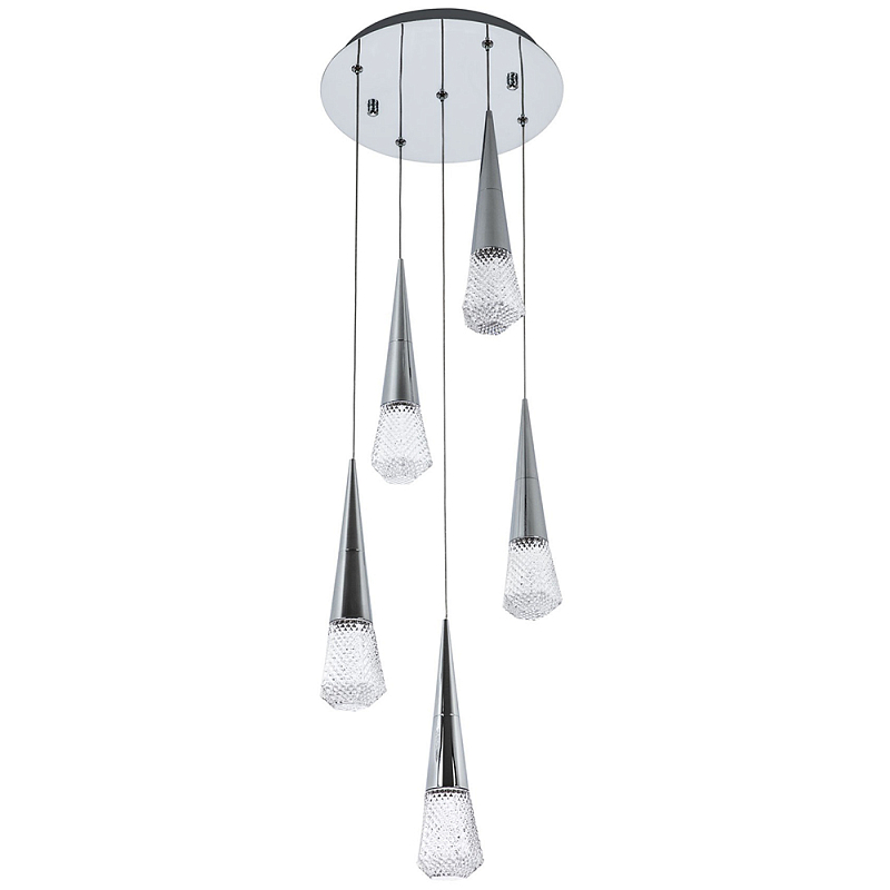 Люстра капли Acrylic Droplet Five Chrome Chandelier Хром Прозрачный Люстра капли Acrylic Droplet Five Chrome Chandelier Хром Прозрачный в Орле | Loft Concept
