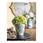 Ваза с зелеными цветочными и птичьими мотивами Vase Inspired by Nature варинант исполнения - 6 | Loft Concept в Орле