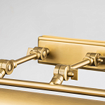 Светильник для картин цвета состаренная латунь с широким плафоном на прямоугольном основании Elstead Lighting варинант исполнения - 3 | Loft Concept в Орле