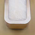 Бра в металлическом корпусе с рассеивателем из бежевого алебастра Cryptocrystalline Stone варинант исполнения - 4 | Loft Concept в Орле