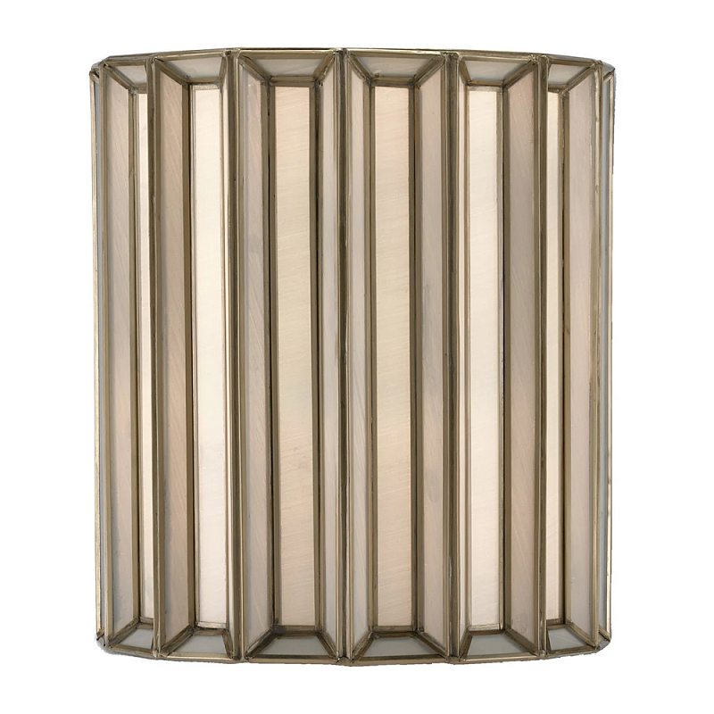 Бра настенное с фактурным каркасом Soft Glow Lamps Молочный Латунь в Орле | Loft Concept 