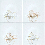 Плитка с узором Поганки варинант исполнения - 1 | Loft Concept в Орле