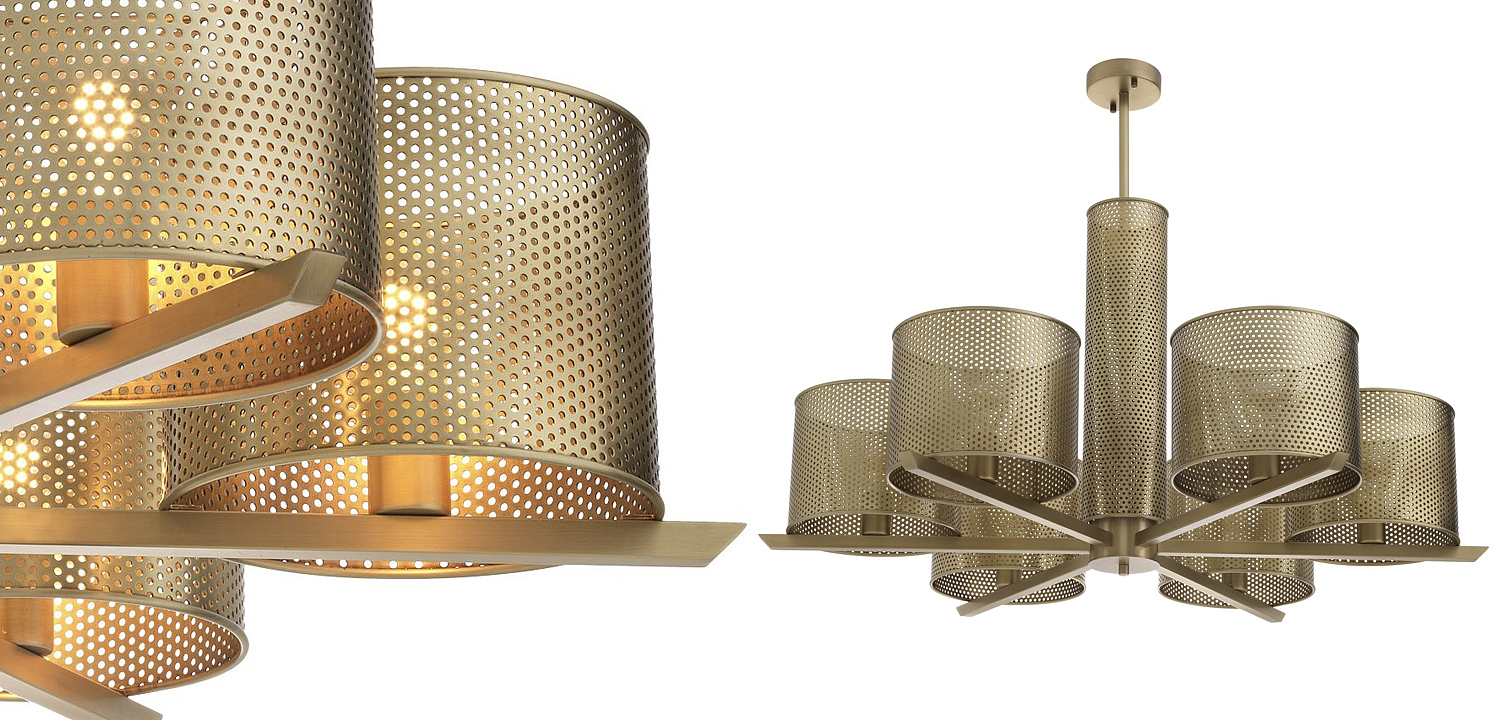 Люстра Eichholtz Chandelier Morrison Brass Люстра Eichholtz Chandelier Morrison Brass - Loft-Concept в Орле