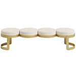 Дизайнерская Банкетка Leola латунь  варинант исполнения - 2 | Loft Concept в Орле