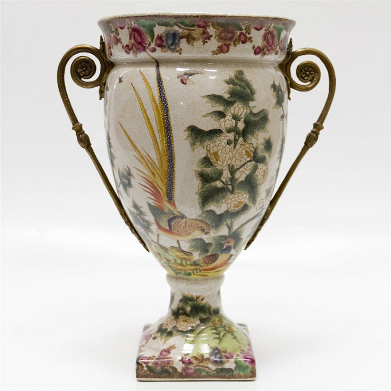 Фарфоровая ваза Cup Vase Бежевый Бронза Фарфоровая ваза Cup Vase Бежевый Бронза в Орле | Loft Concept