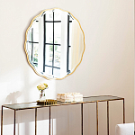 Золотое настенное зеркало Yvon Mirror варинант исполнения - 3 | Loft Concept в Орле