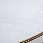 Консоль приставная полукруглая на основании золотого цвета Interior Accent варинант исполнения - 3 | Loft Concept в Орле