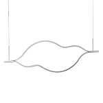 Подвесной светильник волнообразный изогнутый на двух тросах 123 см Spiral Lighting варинант исполнения - 1 | Loft Concept в Орле