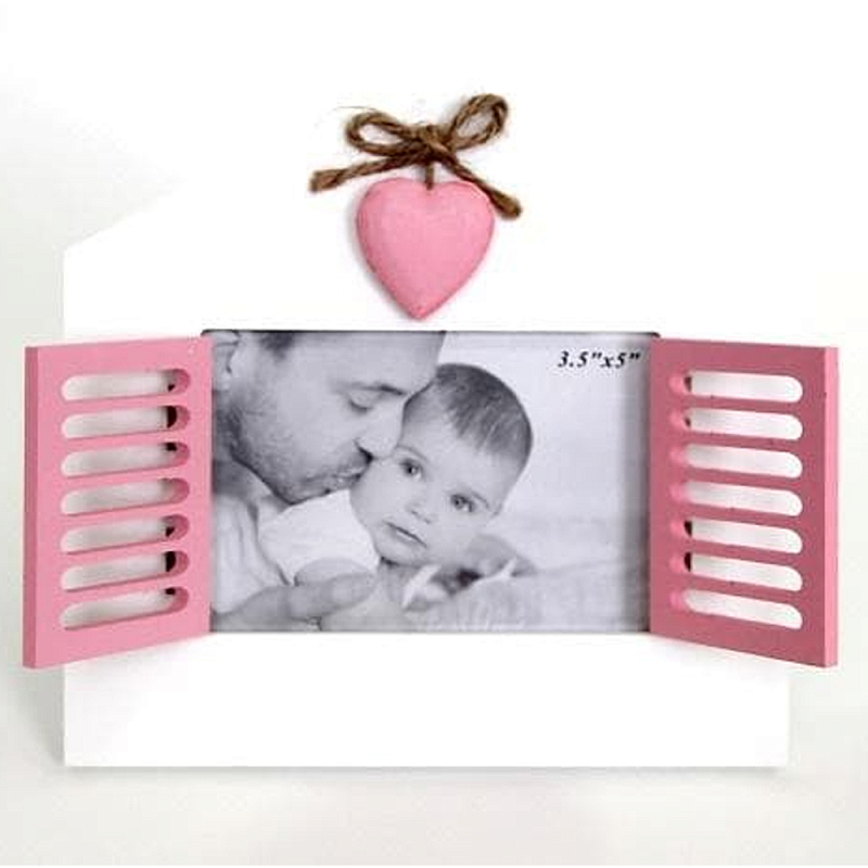 Фоторамка в детскую Childhood Corner со ставнями Белый Розовый Фоторамка в детскую Childhood Corner со ставнями Белый Розовый в Орле | Loft Concept