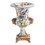 Ваза из фарфора с бронзовыми Овнами Bronze Aries варинант исполнения - 2 | Loft Concept в Орле