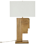 Настольная лампа с прямоугольным белым абажуром Skillful Face варинант исполнения - 5 | Loft Concept в Орле