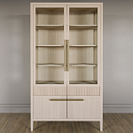 Витрина Primo со стеклянными фасадами и буфетом шпон Светлый дуб варинант исполнения - 2 | Loft Concept в Орле