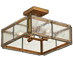 Потолочный светильник квадратный из толстого литого стекла Cast Glass варинант исполнения - 4 | Loft Concept в Орле