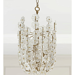 Подвесной светильник декорированный цветами из стекла Lightness of Flowers варинант исполнения - 3 | Loft Concept в Орле