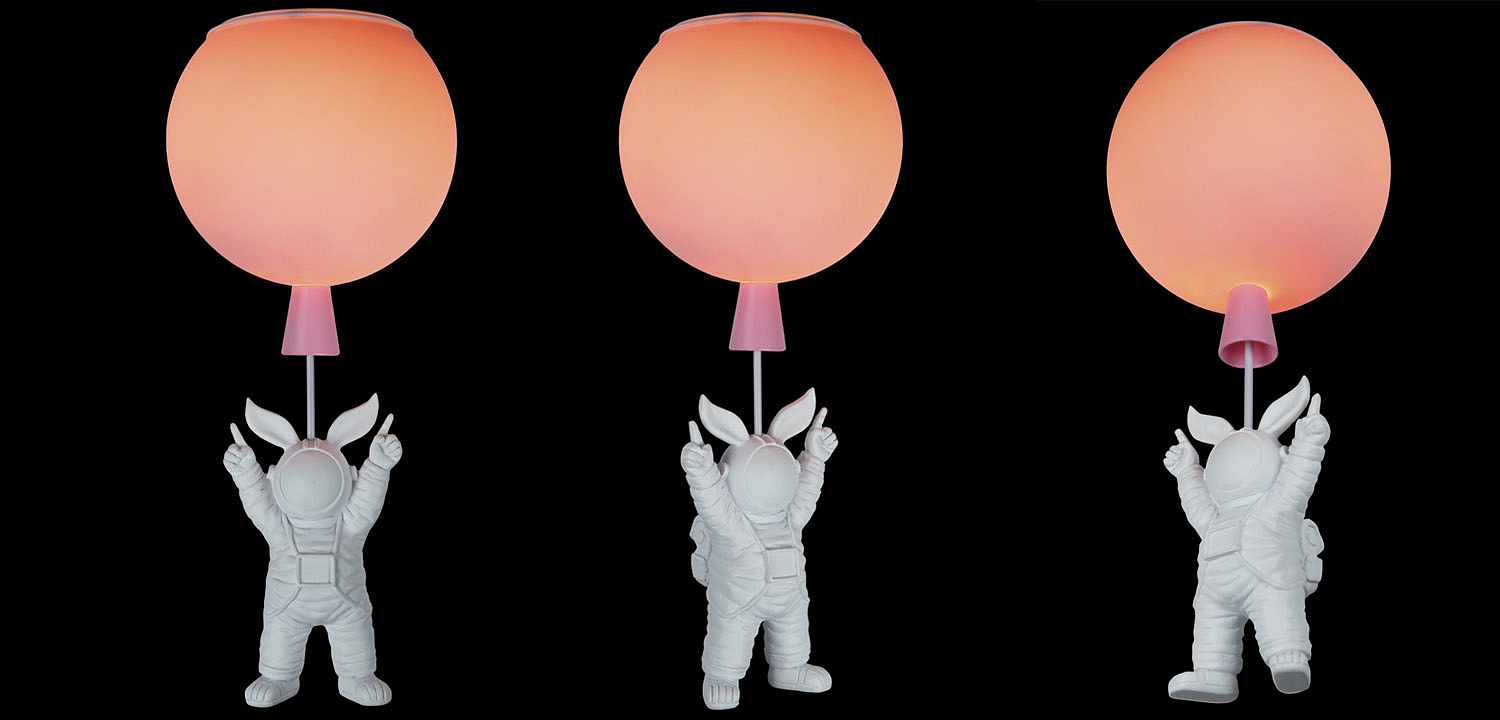 Потолочный светильник Cosmonaut pink ball Потолочный светильник Cosmonaut pink ball - Loft-Concept в Орле