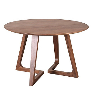 Обеденный стол круглый с изогнутыми ножками Godenza Round V Table
