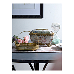 Блюдо фарфоровое с бронзовой ручкой Paradise Dish with Handle варинант исполнения - 2 | Loft Concept в Орле