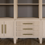 Модульный стеллаж Primo из трех составных элементов Светлый дуб варинант исполнения - 6 | Loft Concept в Орле