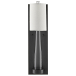 Бра на прозрачном штативе с тканевым абажуром в форме цилиндра Conciseness варинант исполнения - 4 | Loft Concept в Орле