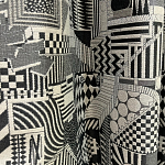 Мебельная ткань Шенилл черно-белый принт 280 см T3-44 варинант исполнения - 1 | Loft Concept в Орле