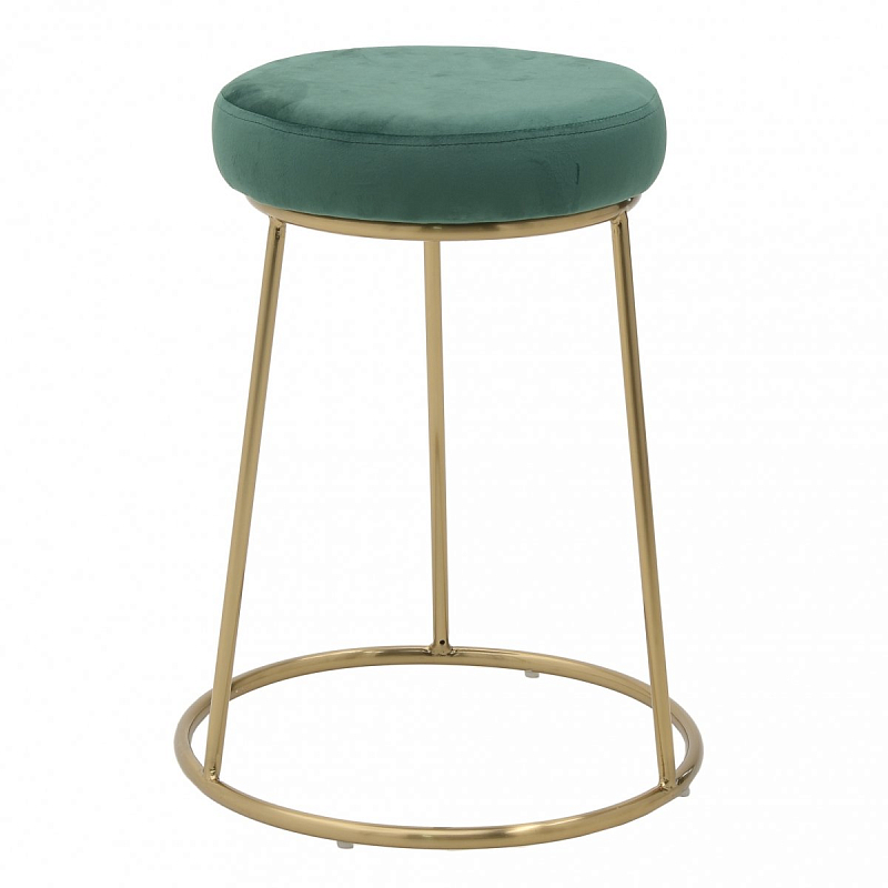 Барный стул Green Button Зеленый Золотой Барный стул Green Button Зеленый Золотой в Орле | Loft Concept