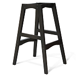 Барный стул со спинкой и подлокотниками на 4-х деревянных ножках Douglas Rhombus Бирюзовый Велюр варинант исполнения - 3 | Loft Concept в Орле