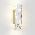Бра с цилиндрическим белым бетонным плафоном Terrazzo Light варинант исполнения - 1 | Loft Concept в Орле
