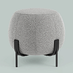 Пуф в ткани букле серого цвета Pikelet варинант исполнения - 2 | Loft Concept в Орле