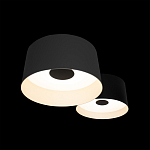 Потолочный светильник с 2-мя цилиндрическими абажурами серого и черного цвета Urban Dome варинант исполнения - 6 | Loft Concept в Орле