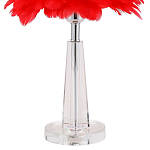 Настольная лампа с перьями Plumage Red Table Lamp варинант исполнения - 3 | Loft Concept в Орле