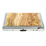 Портсигар с газовой зажигалкой из натурального камня Оникс Stone Cigarettes Cases варинант исполнения - 5 | Loft Concept в Орле