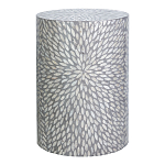 Столик с инкрустацией с перламутровым узором Flower Grey варинант исполнения - 1 | Loft Concept в Орле