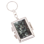 Зеркало брелок складное двухстороннее из натурального камня Серафинит Stone Mirrors варинант исполнения - 1 | Loft Concept в Орле