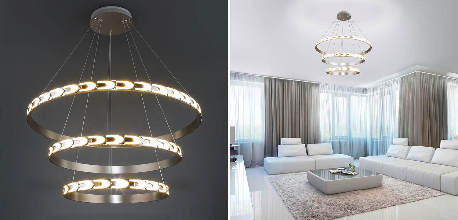 Люстра Maoris 3 Ring Horizontal Chandelier Люстра Maoris 3 Ring Horizontal Chandelier - Loft-Concept в Орле