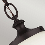 Подвесной светильник с белым стеклянным плафоном в форме шара на цепи Feiss варинант исполнения - 4 | Loft Concept в Орле